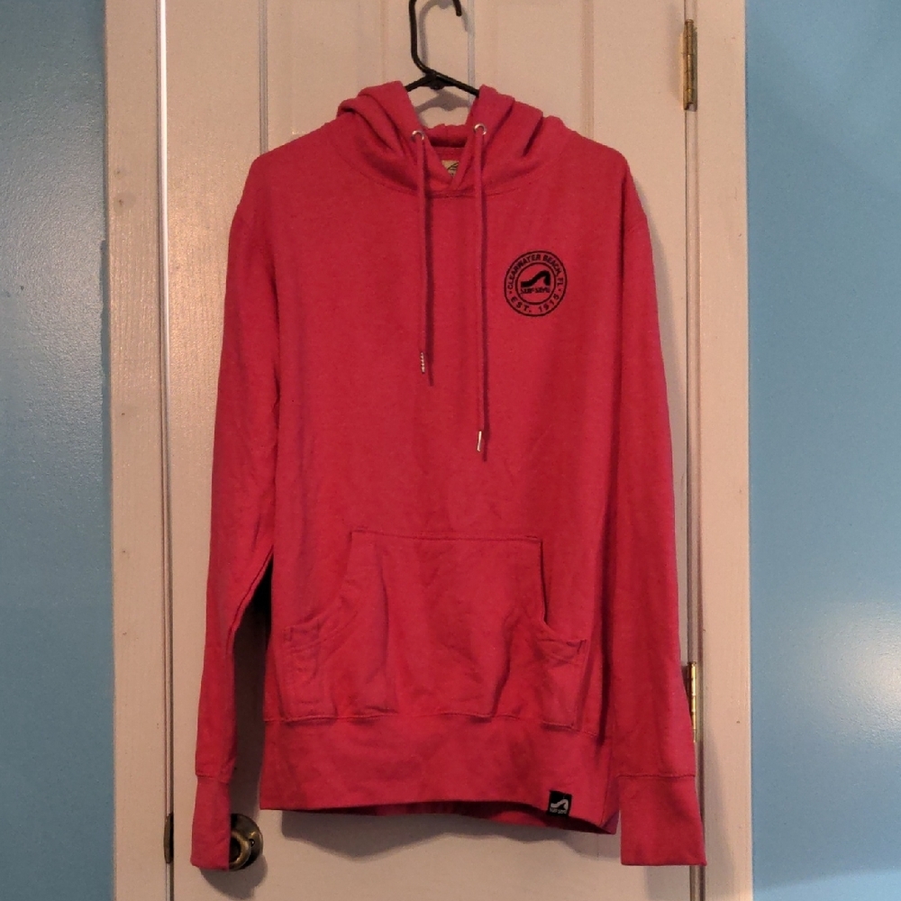 Vibrant Red Pullover Sweater with Hood